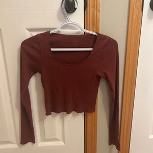 Brandy Meville Maroon Long Sleeve